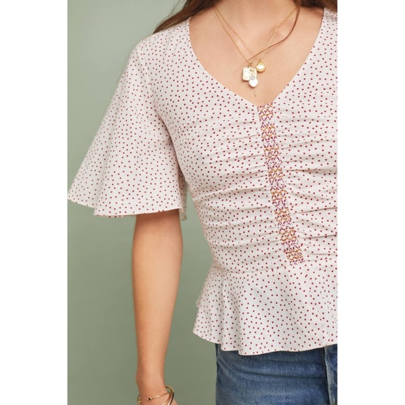 Anthropologie Peplum Blouse - Picture 2 of 4